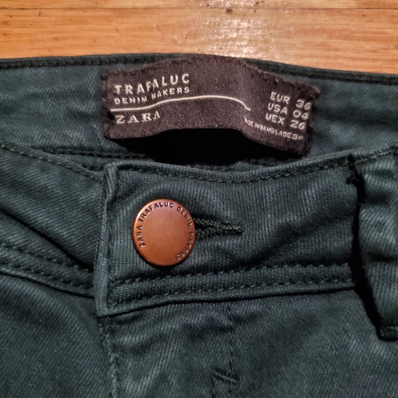 Green zara skinny jean - Picture 2 of 3